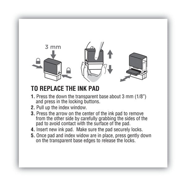 Replacement Ink Pad, Black
