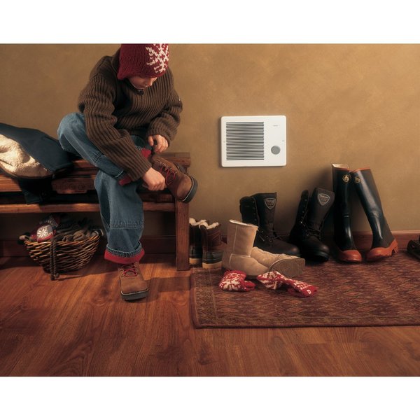 Recessed Electric Wall-Mount Heater, Recessed or Surface, 208/240V AC