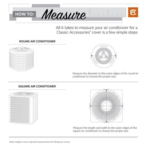 Square Air Conditioner Cover, Grey