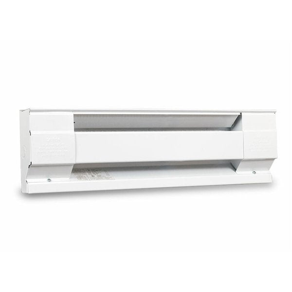 Electric Baseboard Heater, 30 in, 500W, 120V, White