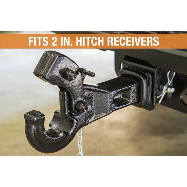 Long-Body Pintle Hook, Receiver-Mount
