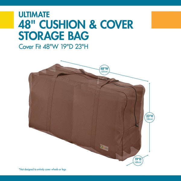 Ultimate Mocha Patio Cushion Storage Bag, Ultimate, 19