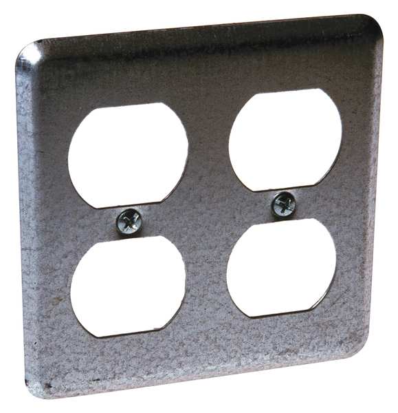 Electrical Box Cover, 2 Duplex Receptacle