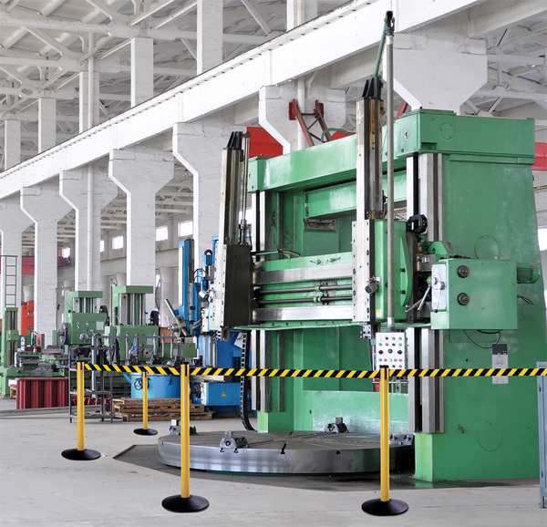 Receiver Post, 40 In H, Yellow Aluminum