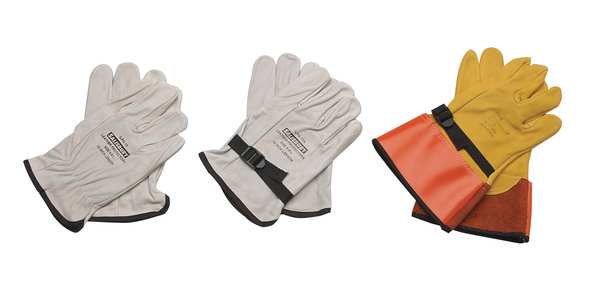 Electrical Glove Protector, 9, White, PR