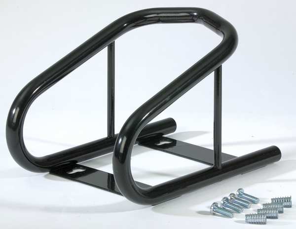 Motorcycle Chock, 8-3/4 In H, Steel, Black