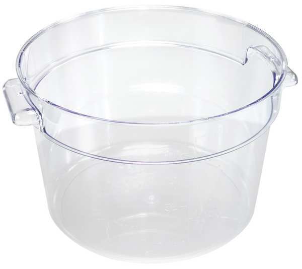 Round Storage Container, Clear, 18qt.