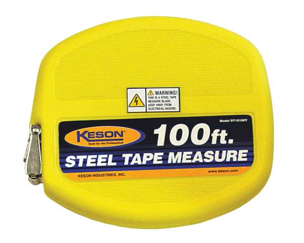 100 ft/30m Tape Measure, 3/8 in Blade