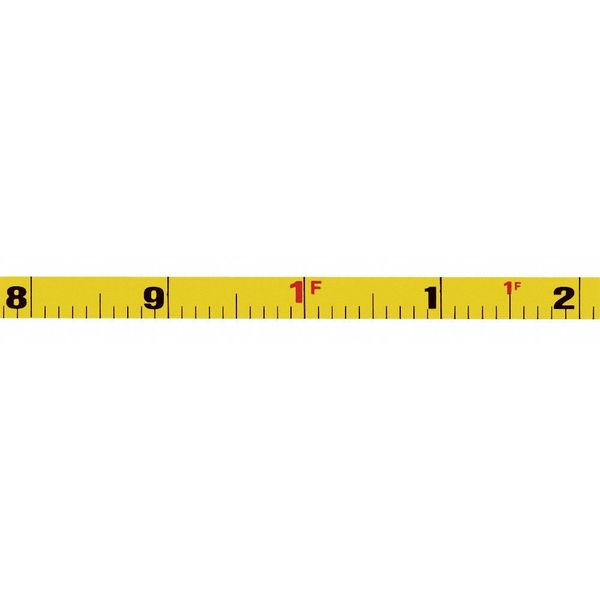 100 ft Engineer's Tape Measure, 3/8 in Blade