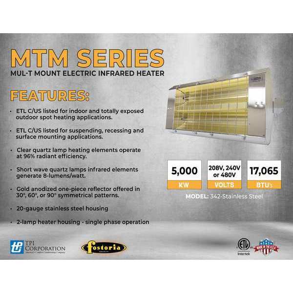 Infrared Quartz Electric Heater