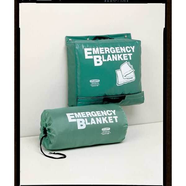 Emergency Blanket, Green, 70 In. x 82 In.