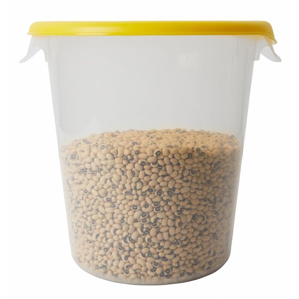 Round Storage Container Lid, Yellow