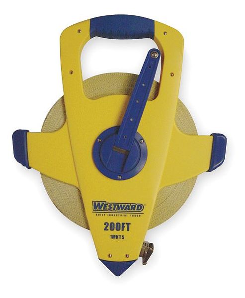200 ft Engineer's Tape Measure, 1/2 in Blade