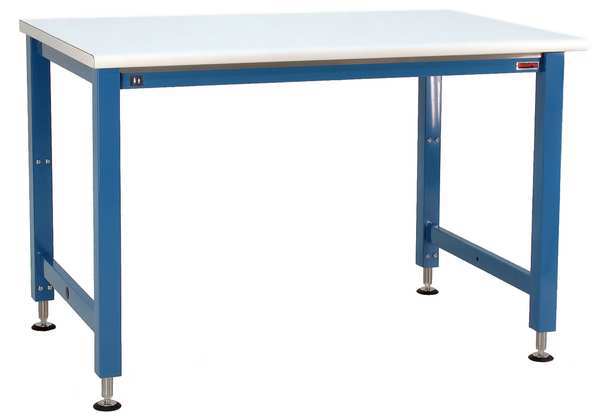 Electric Workbench, Laminate, 48 in W, 30 in to 42 in Height, 1,000 lb, Straight